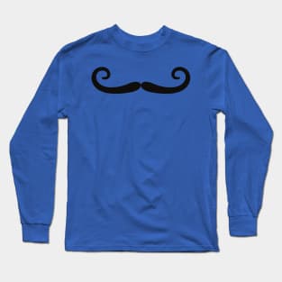 Squiggly Villain Mustache Long Sleeve T-Shirt